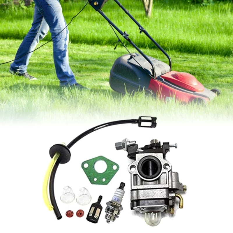 مجموعة المكربن ​​لقاطع الفرشاة 52cc 49cc 43cc مع خرطوم الختم لأجزاء ملحقات مرشح البنزين