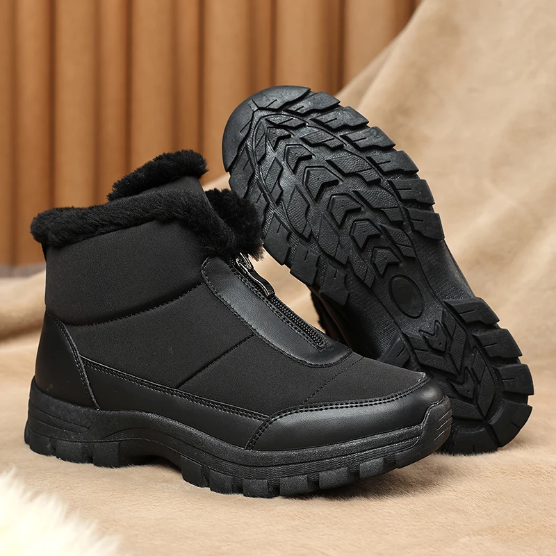 Men's Sneakers High Top Leather Shoe Men Ankle Boots New Products 2026 Winter Male Casual Shoes Outdoor Anti Slip Shorts Booties