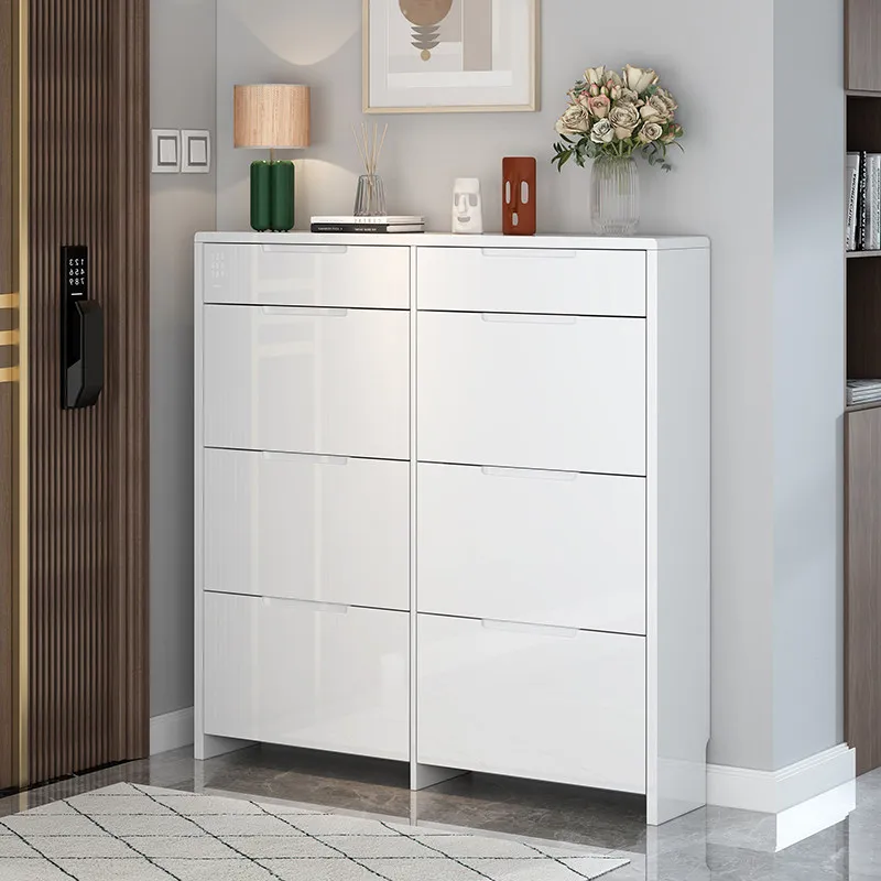 Wooden Organizer Shoe Cabinet Storage Living Room Modern Entrance Hall Vertical Shoe Shelf Slippers Zapatero Hotel Furniture