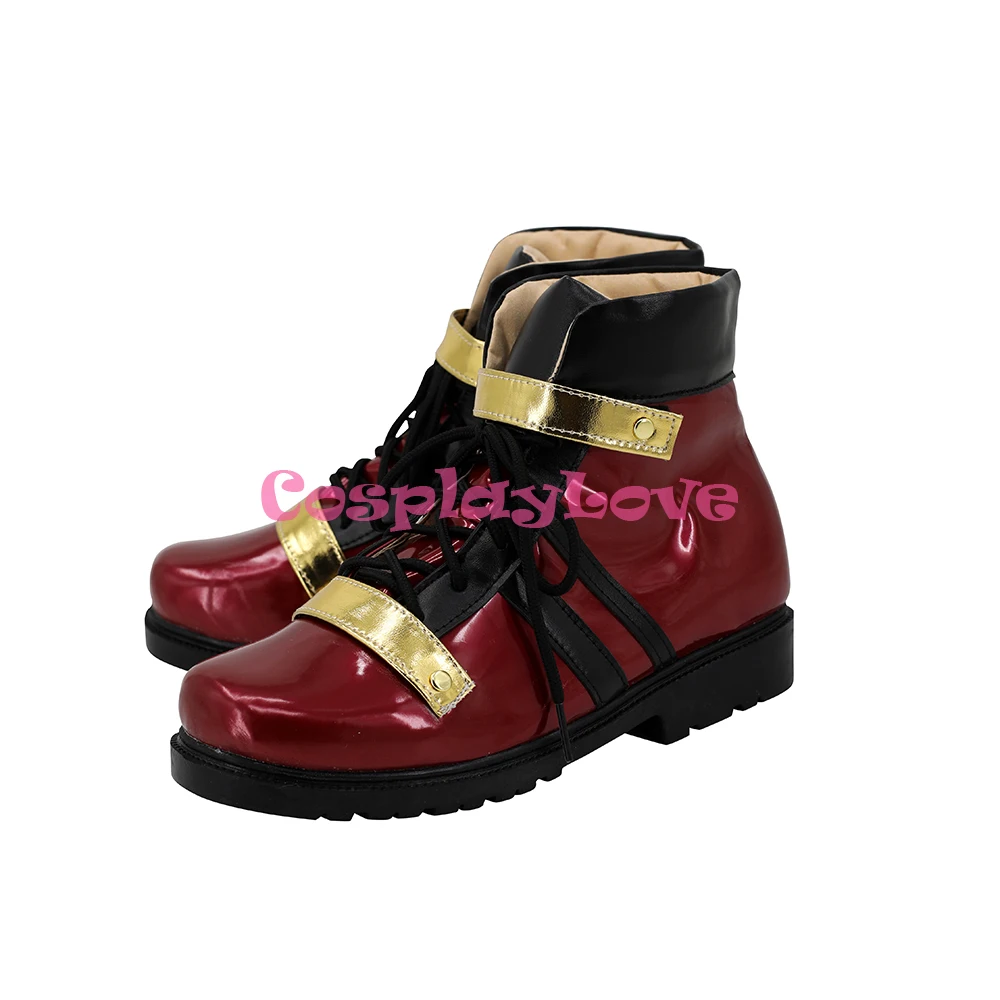 CosplayLove Gioco Ensemble Stelle Halation Nagumo Tetora Nero Rosso Scarpe Cosplay Stivali Lunghi In Pelle Chrismtas Custom Made