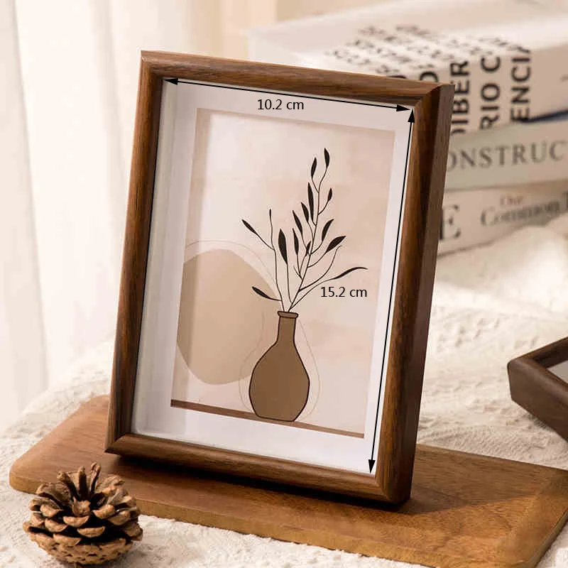 Simple Modern  Style Rectangular Photo Frame Home Desktop Decoration Photo Frame Living room Bedroom Hanging Wall Photo Frame
