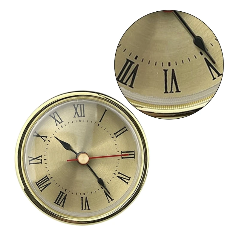 Multifunctional Round Clock Head 65mm Clock Insert Great for Clock Enthusiasts Collector Classical Timepiece Decors