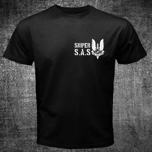 T shirt Man Military New British United Kingdom SAS Special Forces Sniper Team Military