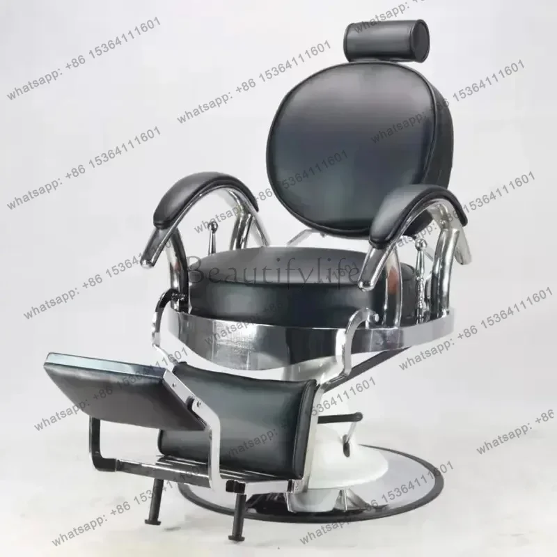 

Новые поступления, парикмахерская, ретро кресло с масляной головкой, парикмахерская, специальное кресло с подъемом вниз, позолоченное кресло для стрижки волос