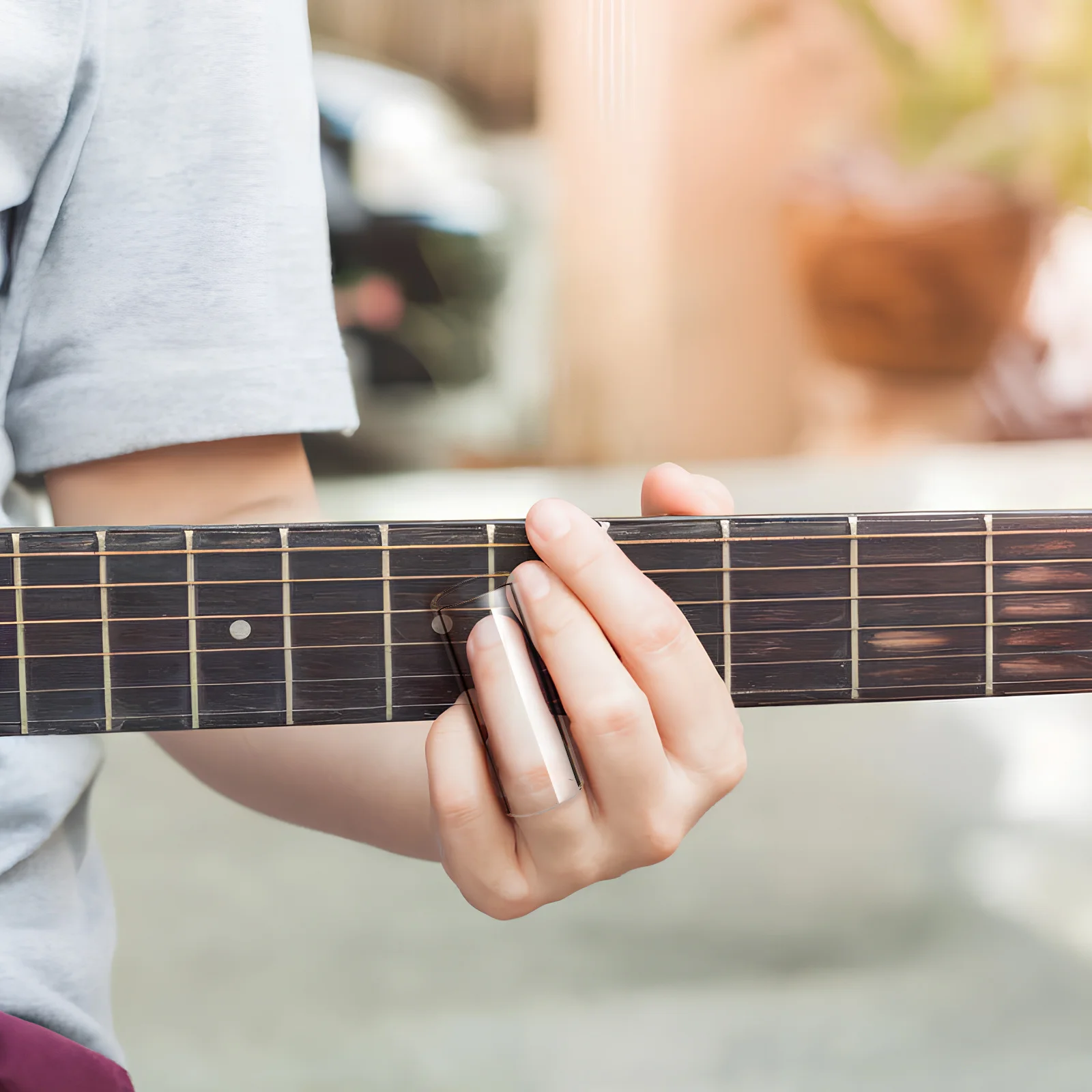 2 قطعة 70 مللي متر الزجاج الفولاذ المقاوم للصدأ متوسطة Bottleneck للاعبين المحترفين دائم مشرق الصوت واضح أداة نغمة
