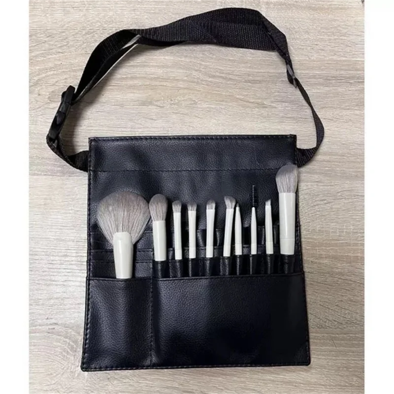 Large Capacity Black PU Makeup Brush Bag Professinal Salon Barber Scissors Bag Portable Storage Bags Tool ﻿