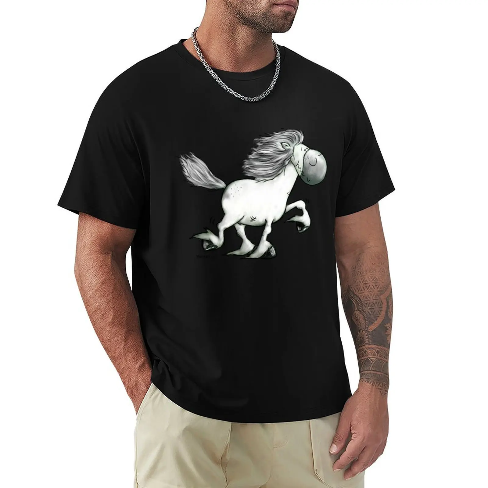 Running Icelandic Horse T-Shirt Festival Party Tee Top