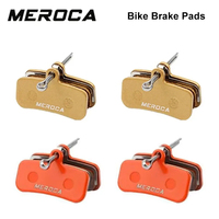 MEROCA 4 Piston Mtb Bike Hydraulic Brake Pads For Saint M810 M820 Zeem640 DS-01E Metal Brake Pads MS-01E Resin Brake Pads