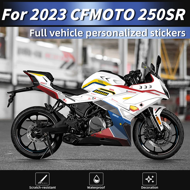 

For CFMOTO 250SR 2023 Model Custom Racing Stickers Body Graphics Waterproof 3M Adhesive Anti-Fade Moto Kits
