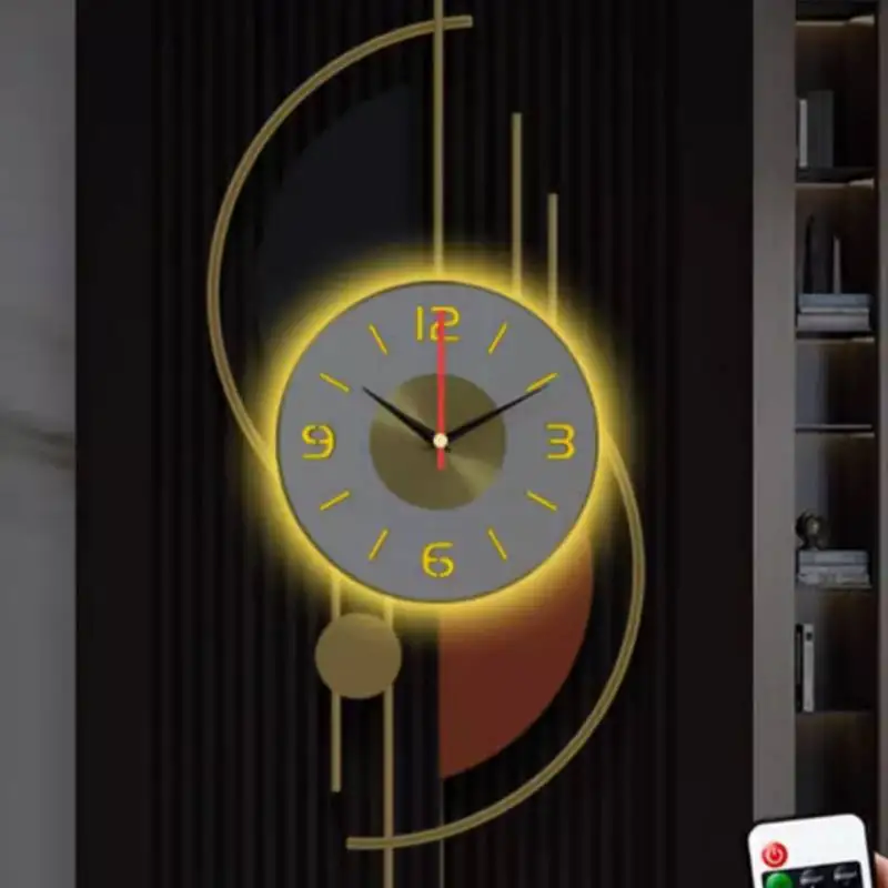 Japanese Wall Clock Vintage Vertical Plastic Luxury Wall Clock Wall Art Digital Horloge Murale Salon Living Room Decoration