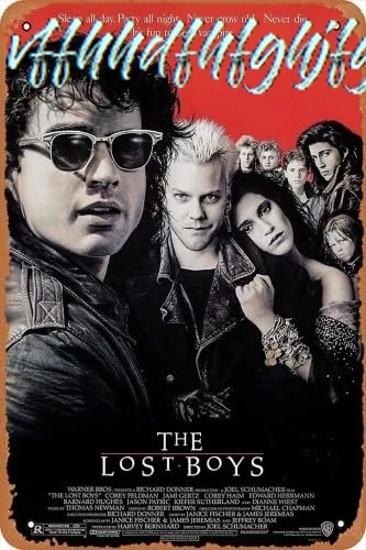 Muecddoa Metal Tin Sign 8 X 12 Inches - The Lost Boys Movie Metal Plaque Cafe, Bar, Home Wall Decor sign