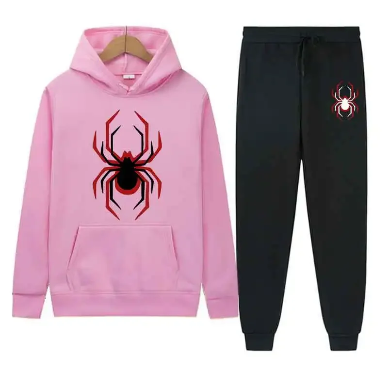 هوديي كاجوال للرجال، توب، بناطيل ضيقة، سويت شيرت جيب أنيق للشارع، مجموعة ملابس رياضية مطبوعة، ملابس عصرية صفراء لـ Sp #4