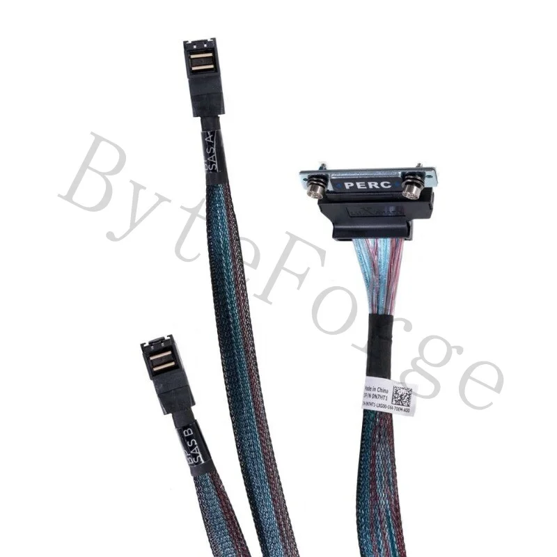 OEM Replacement  0N7HT1 PERC Dual Mini SAS HD SFF-8643 Cable for PowerEdge R740 N7HT1