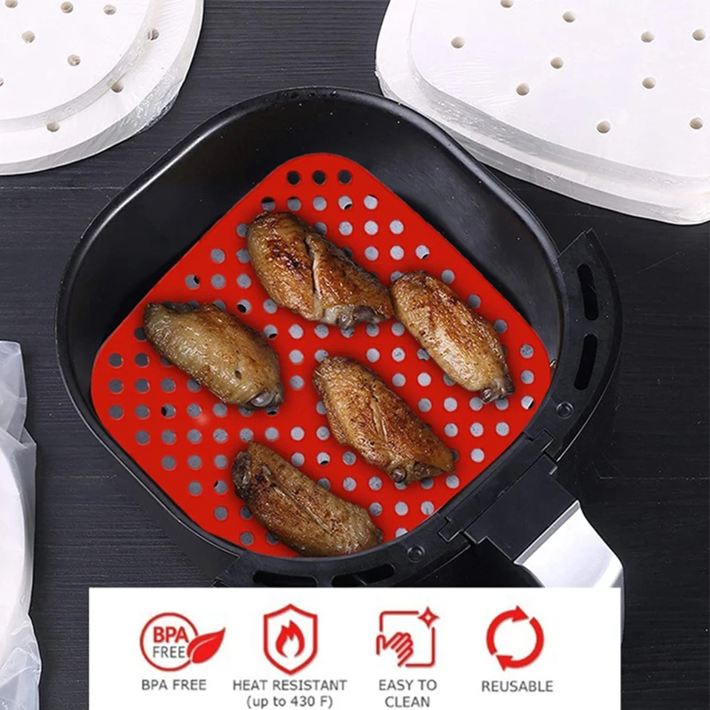 Reusable Air Fryer Liners Mats Accessories for Cosori,Instant Vortex,Power XL,Ninja