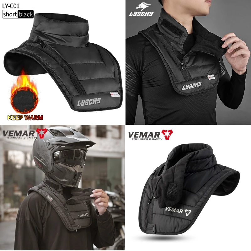 

Winter Thermal Neck Warmer Motorcycle Neck Dickie Waterproof Ski Masks Balaclava Warm Snowmobile Face Shield Cycling Headwear