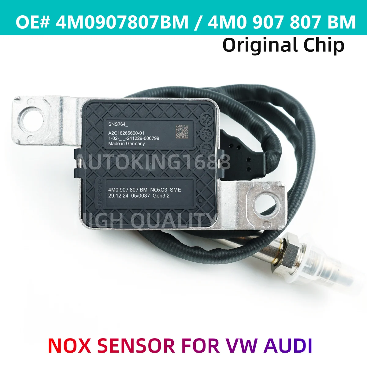 

Новый датчик NOx OEM 4M0907807BM для VW AUDI Q7 4MB 4MG 3,0 TDI QUATTRO 2015-2019