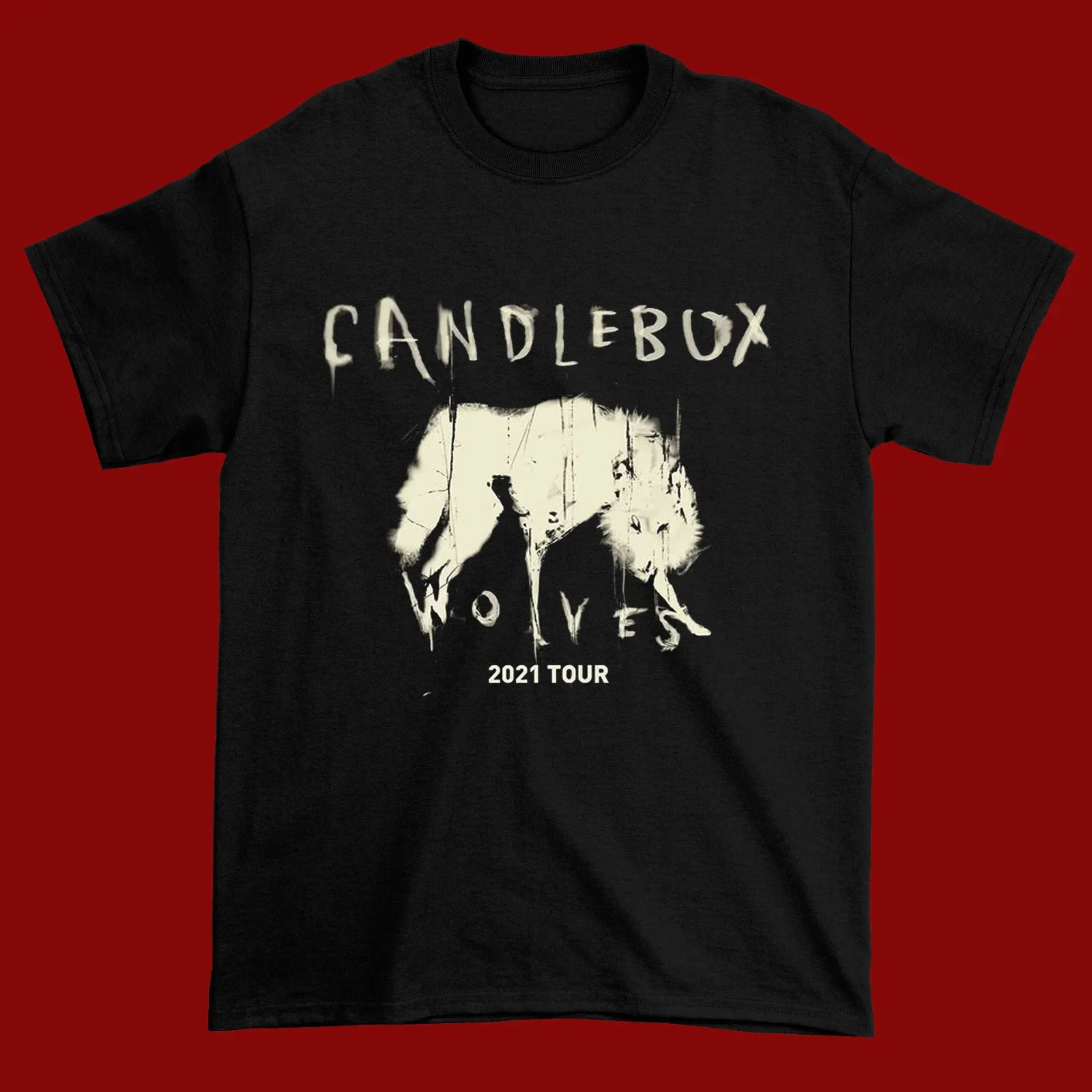 Rare Candlebox Band 2021 Tour Short Sleeve Black Size S to 234XL AH1288