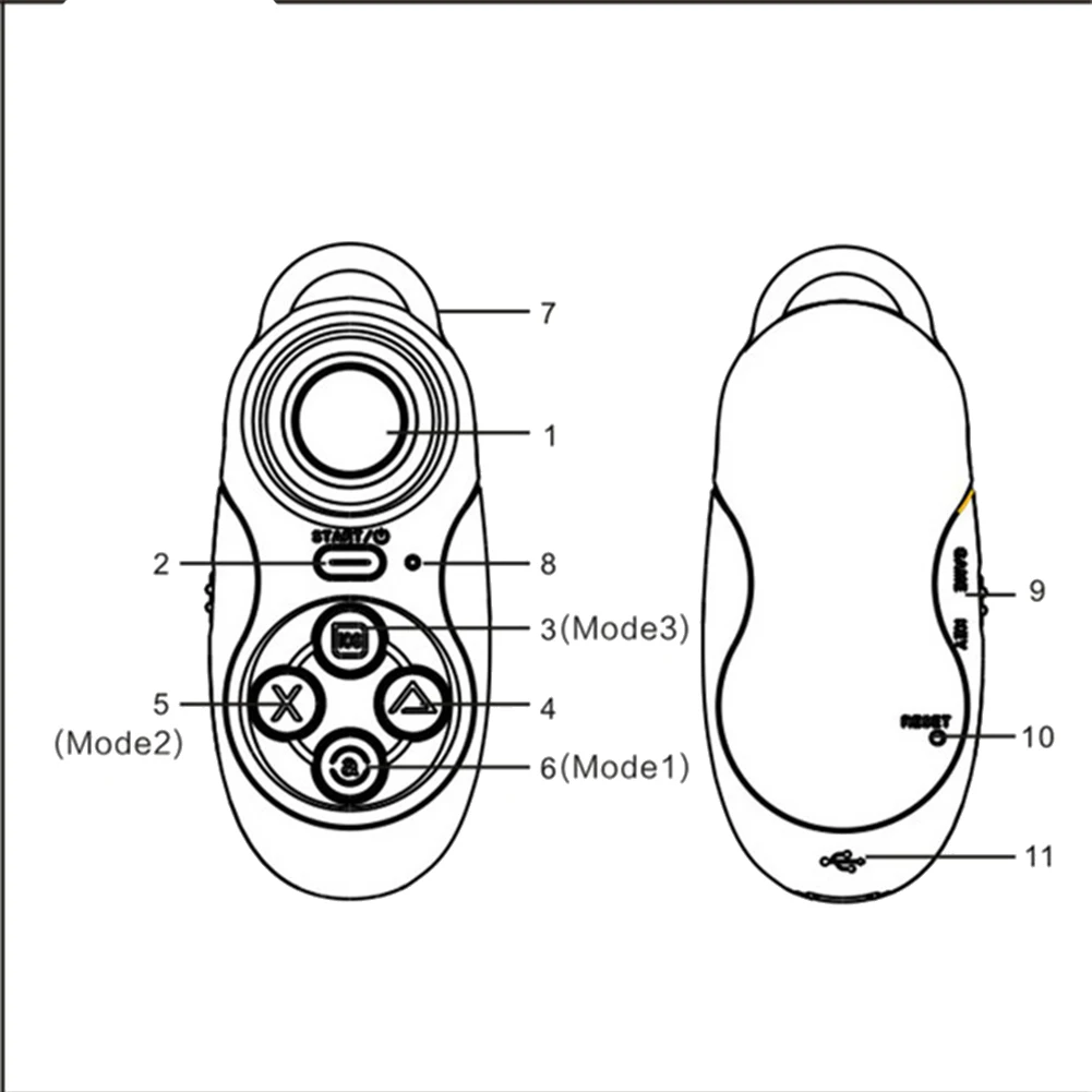 3.0 VR コントローラー リモート パッド ゲームパッド 充電式 VR Selfie フリップ