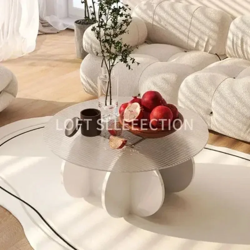 โต๊ะกาแฟทรงกลมขนาดกะทัดรัด สไตล์โมเดิร์น นอร์ดิก มินิมอล น่ารัก หรูหรา สไตล์อิตาเลียน สำหรับห้องนั่งเล่น เฟอร์นิเจอร์ห้องรับแขก
