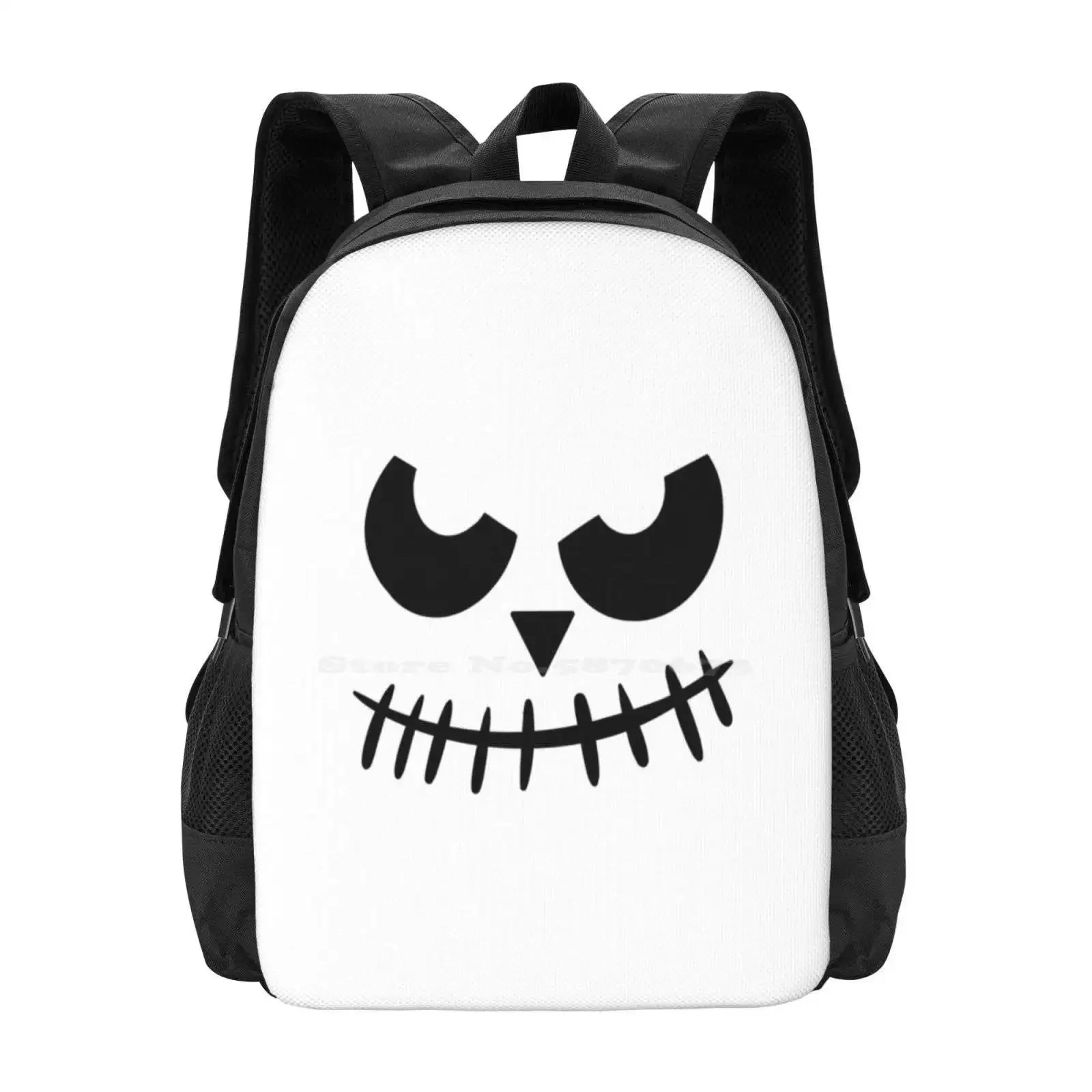 

Halloween Pumpkin Face, Spooky And Horror Hot Sale Schoolbag Backpack Fashion Bags Halloween Pumpkin Funny Spooky Horror Black
