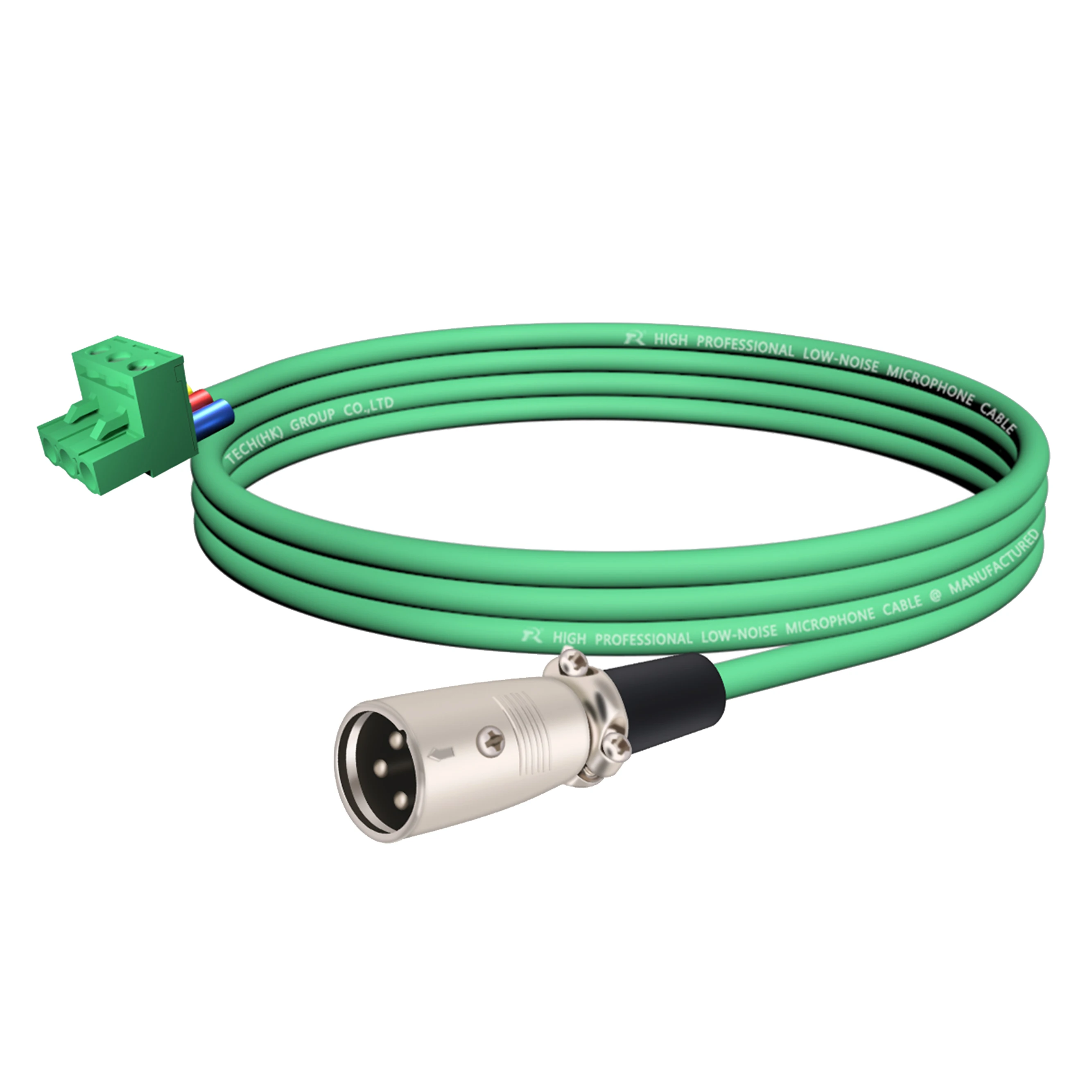 XLR-auf-Phoenix-Kabel, 3-poliger XLR-Stecker/Buchse auf PHX3M/2EDG 5.08 PCB-Schraubklemmenadapter mit sicherem Endstück, geräuscharm – Detail 4