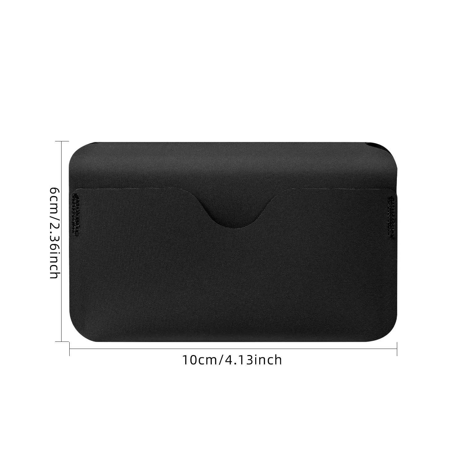 Schlanker Minimalistischer Kartenhalter mit RFID-Schutz aus Leder für Kreditkarten, Vordertasche – Detail 9