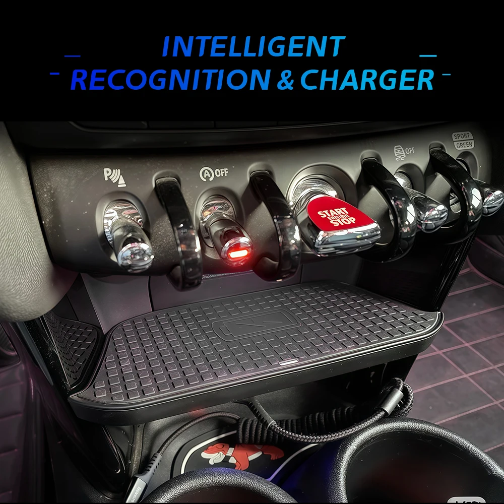 For BMW Mini Cooper S Hatch F55 F56 2017-2023 Dashboard Car Holder Quick Wireless Charger Accessories Component for Vehicle