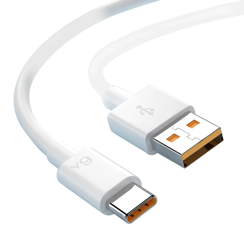 USB C타입 초고속 케이블, USB C 충전기 케이블, 데이터 코드, 화웨이 메이트 40, 50, 삼성 샤오미 11, 10 프로, OPPO R17, 12M, 6A, 66W