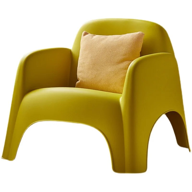 

Simple plastic sofa chair creative leisure lazy small home stackable back