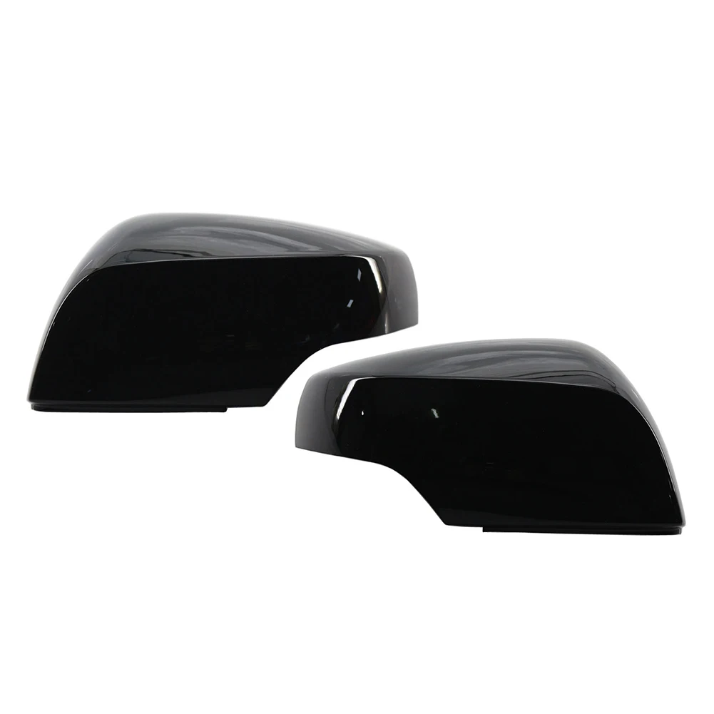 2Pcs/Pair Car Side Rear View Mirror Cover Cap Trim For Subaru Crosstrek Impreza Forester Legacy Outback Glossy Black