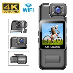 4K WiFi Mini Camera 1080P HD Portable Digital Video Recorder Infrared Night Vision Police BodyCam Sports DV Small Bike Camcorder