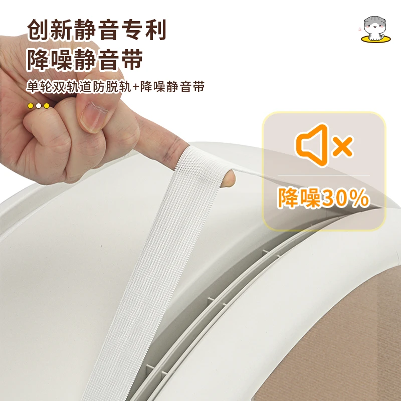 Treadmill Kucing Roller Diam Ramah Lingkungan Plastik Hewan Peliharaan Treadmill Kucing dan Anjing Olahraga Kebugaran Anti-cubit Jalur Lebar