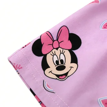 Summer Girl Short-sleeved Dress Cute Minnie Princess Style Casual Sundress for 2-6 years Kids Baby Version 5