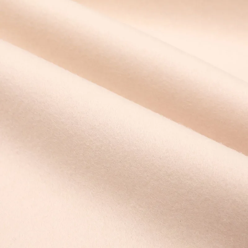 Double-sided pure plush fabric 100% mountain wool coat garment