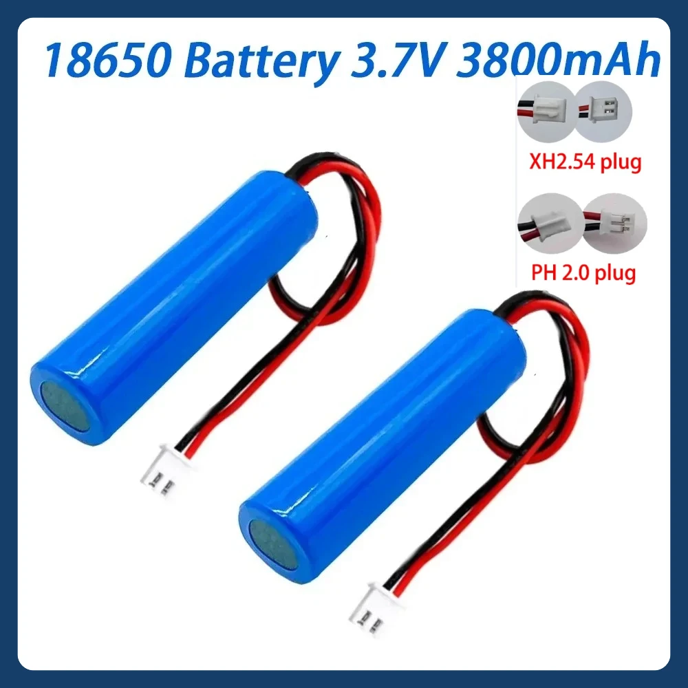 

18650 Lithium Battery Pack 3.7V 3800mah with Protection Board Rechargeable Batteries for Handheld Fan Small Audio Flashlight Toy