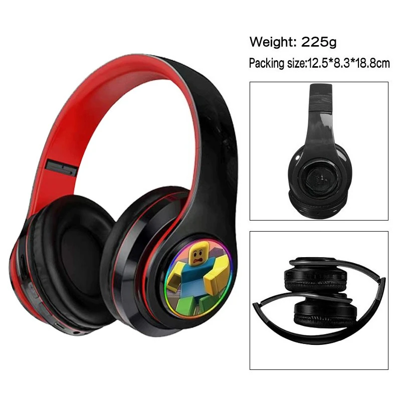 Game Anime Peripheral Roblox Cartoon Earphones Head Mounted Portable Headphones Student Birthday Gifts view 4