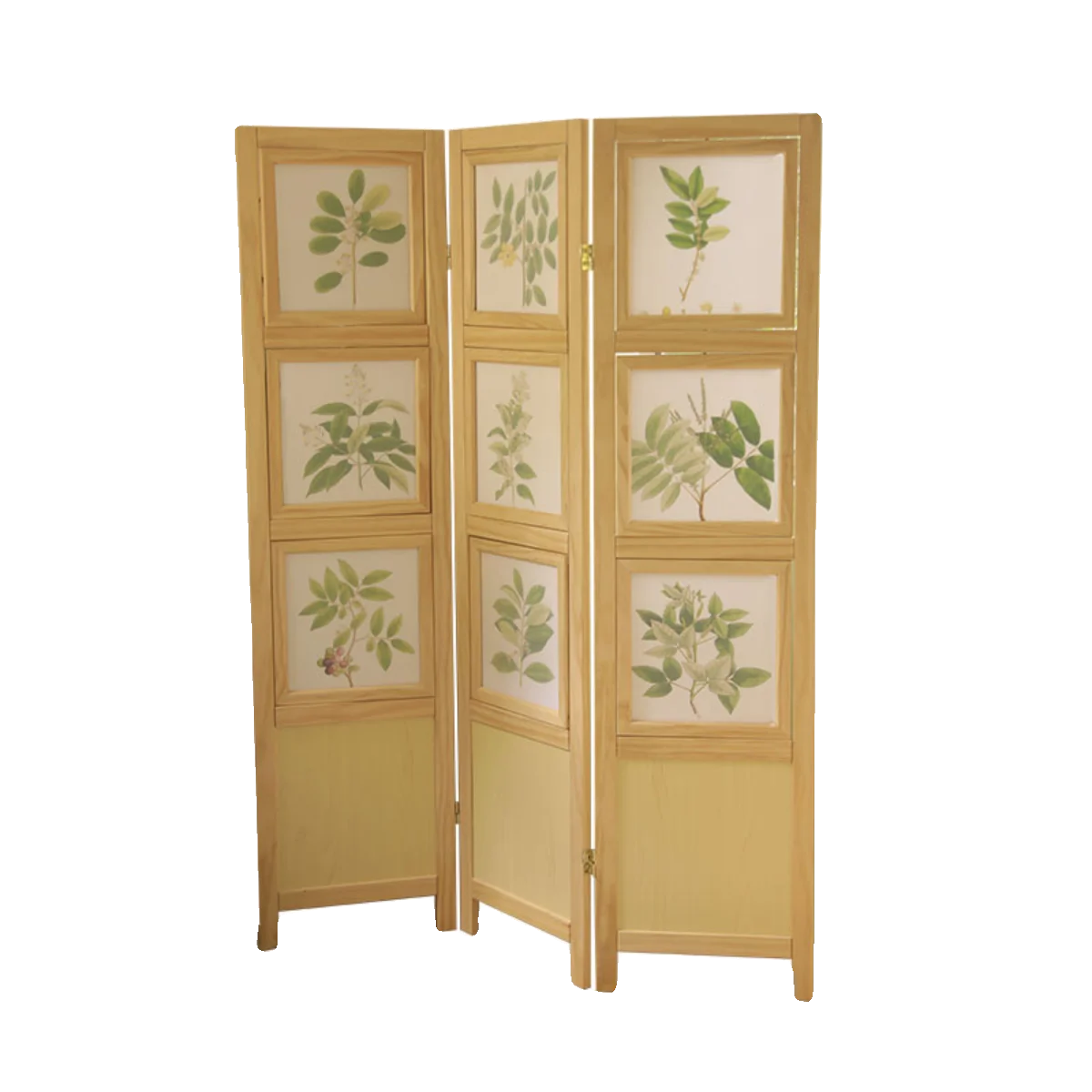 

Solid wood photo frame screen, simple partition folding screen
