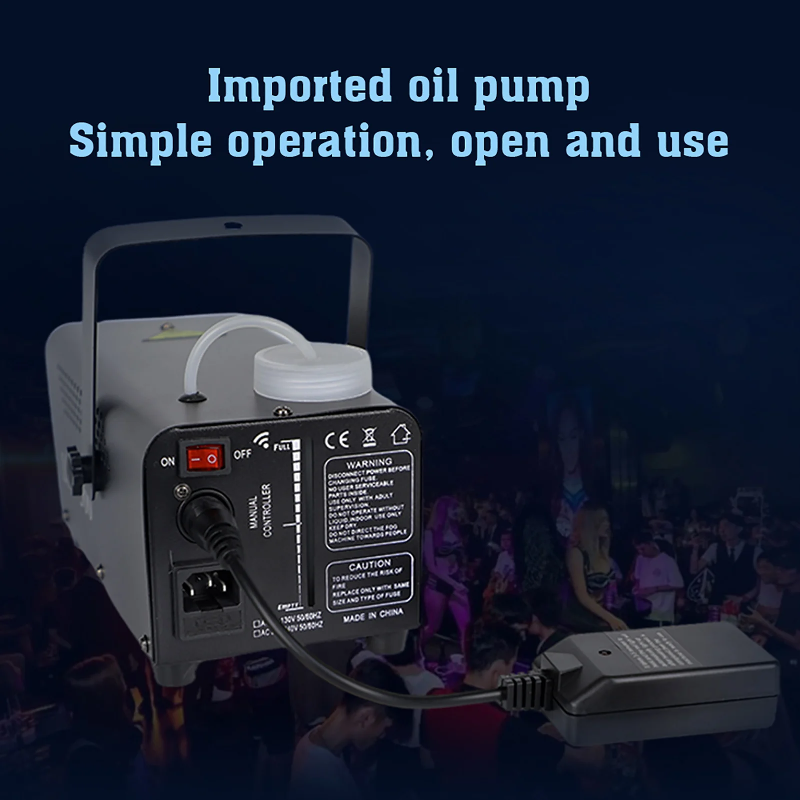 

Туманная машина Дымовая машина со светодиодной подсветкой Пульт дистанционного управления Беспроводные красочные огни Сценическое оборудование Туманная машина для барной вечеринки