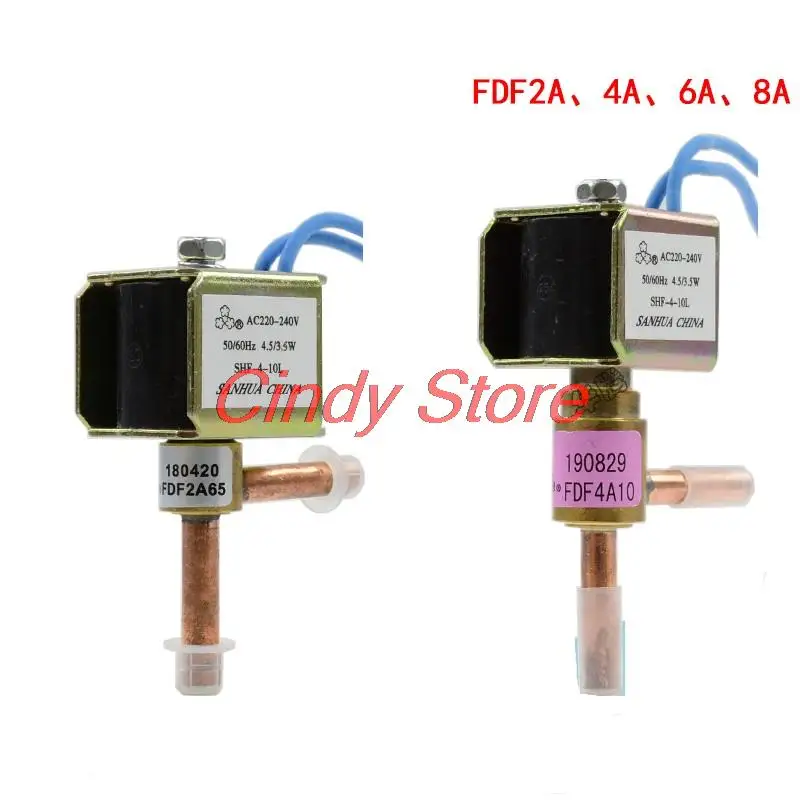 1PC 2 Way Right-angle Solenoid Valve FDF-2A/FDF-6A/FDF-8A /FDF-11A Normally Closed For Air-Conditioning Ice Machine Defrosting