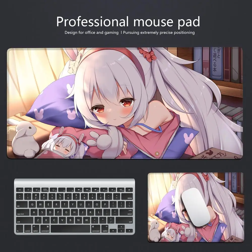 Azur L-Lane Laffey Mouse Pad Large Gaming Mouse Pad Lock Edge Thickened Computer Keyboard Rubber Table Big Desk Mat HYBXAXC