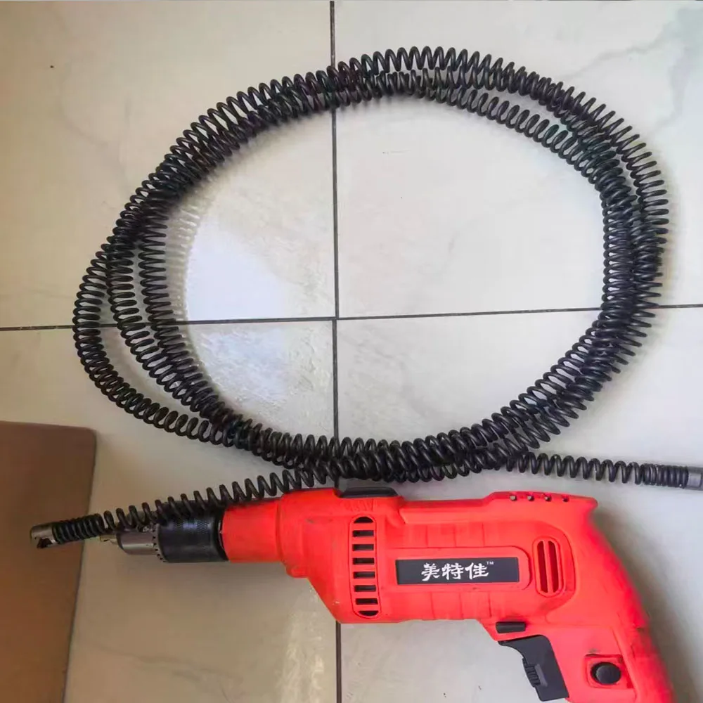 

3 Meter 16mm Flexible Drain Spring Pipe Dredger Auger Tool for Toilet Kitchen Sewer Clog Dredging