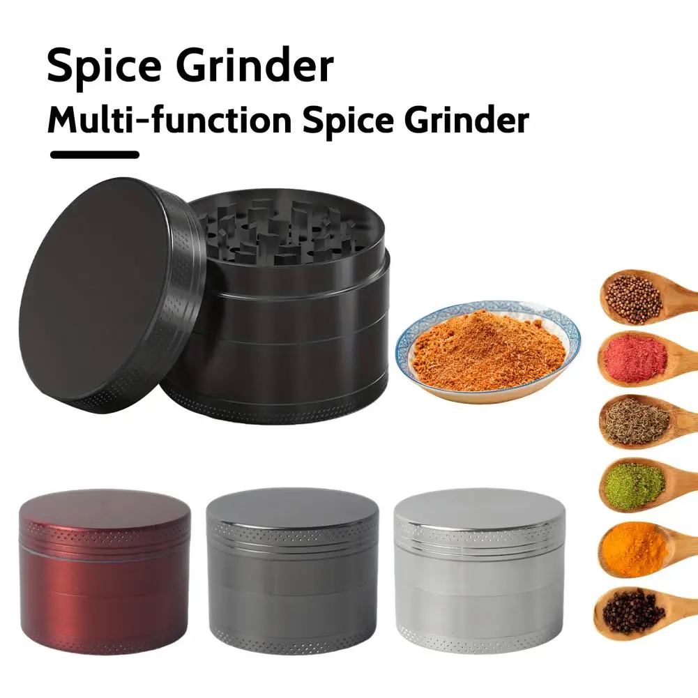 Manual Spice Grinder Metal Herb Grinder 1.6/2.5inch Spice Grinding Tool Portable Spice Mixer for Grinding Dried Chili Peppers