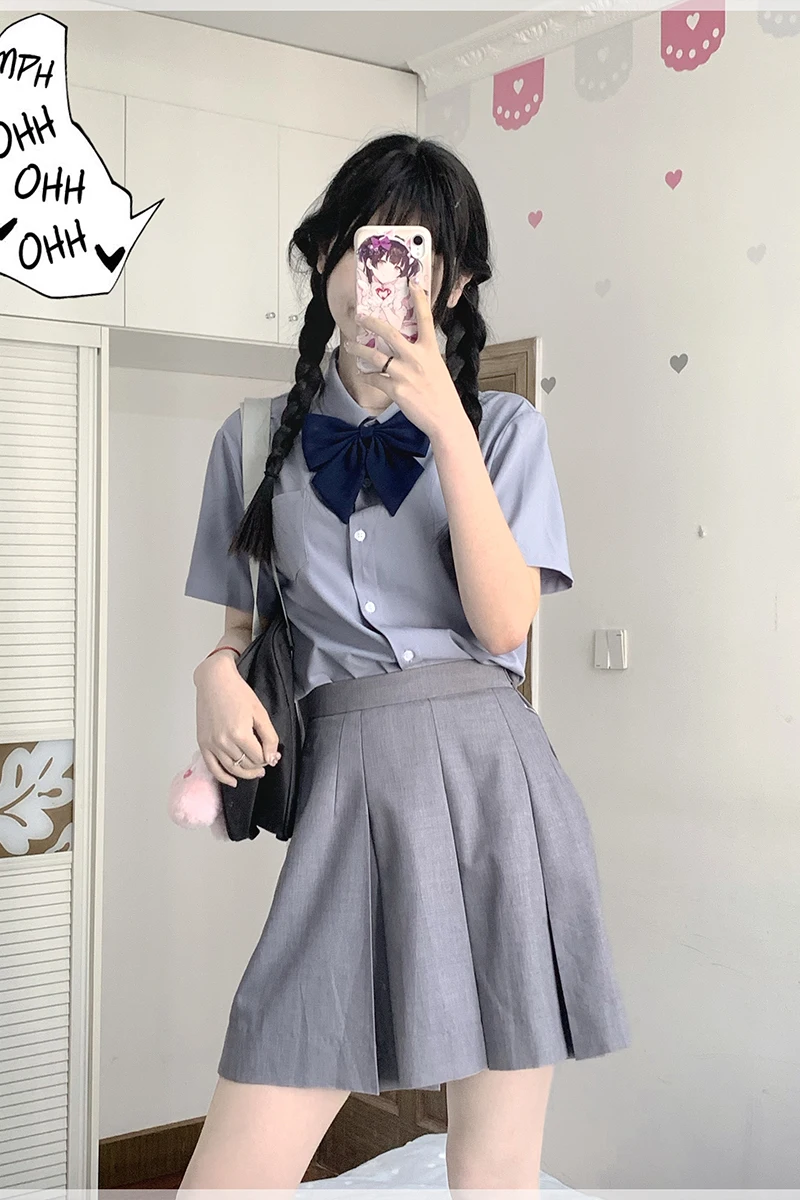 

Юбка-карандаш однотонная базовая или юбка А-силуэта с завышенной талией для молодых женщин, летняя, в стиле JK, для колледжа