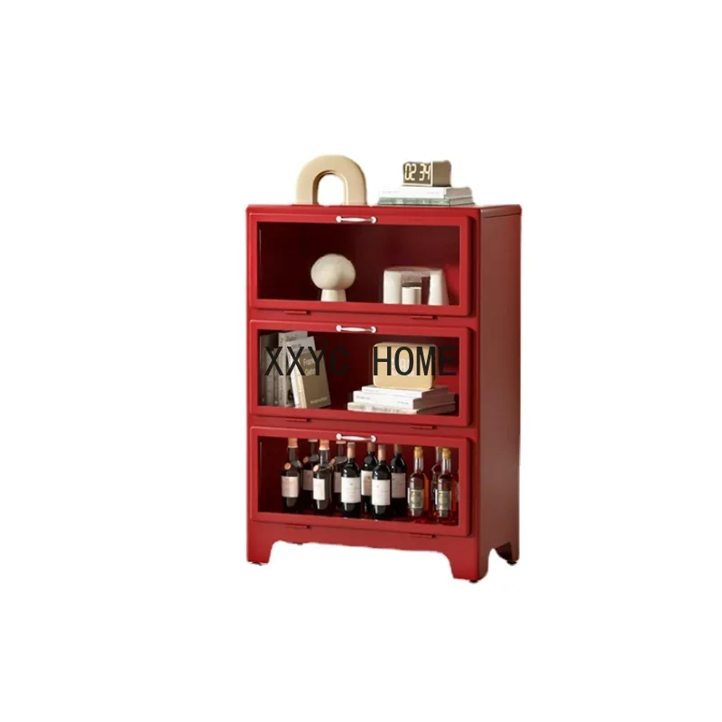 

board Cabinet Household Living Room Metal Chest of Drawers Mid-Ancient Storage Cabinet Bedside Cabinet