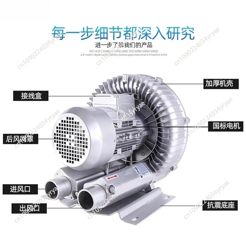 Industrial Powerful Blower High Pressure Air Pump Centrifugal Vacuum Pump Vortex Air Vacuum Pump Fish Pond Aerator