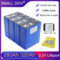 New 3.2V 320Ah 280Ah 105Ah Lifepo4 Rechargeable battery Grade A 3C Lithium iron phosphate Cell DIY 12V24V 48V Solar RV Golf cart