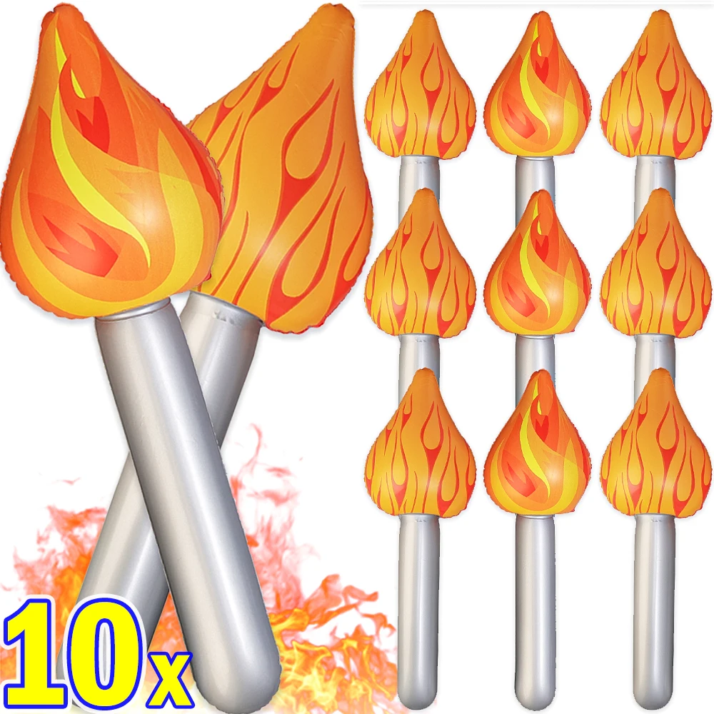 

Inflatable Torch Flame Stick Toy Children's Stage Props Decoration International Games European Cup Refueling Stick Props