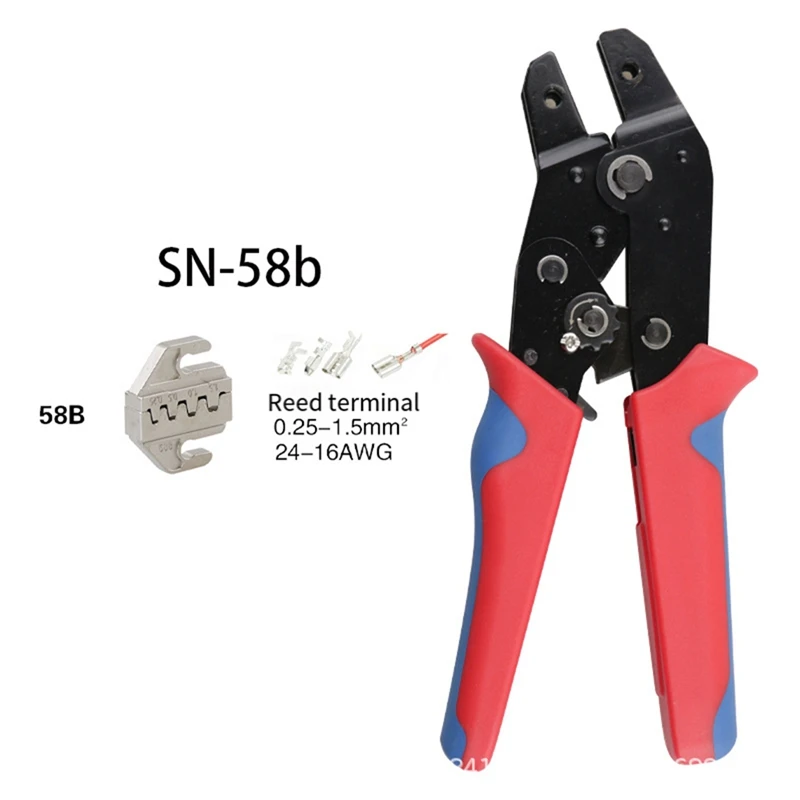 Ratcheting CRIMPING TOOL 8PCS ชุดสําหรับ Dupont JST MOLEX เปิด Barrel,ฉนวน,ขั้วต่อก้น,conoax Connectors SN-58B-AT64