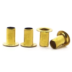 M0.9 M1.3 M1.5 M2 M2.5 M3 M4 M5 M6 GB876 Tubular Rivets Double-sided Circuit Board PCB Nails Copper Hollow Rivet Nuts