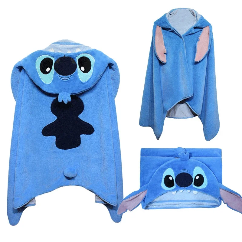 New Fashion Disney Lilo & Stitch Stitch Judy Lotso Chip Office Shawl Blanket Nap Blanket Home Bedroom Hooded Shawl Blanket